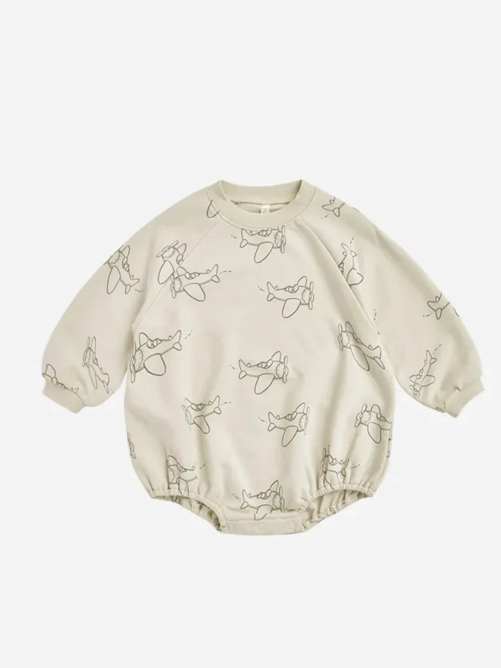 Rylee & Cru Airplane Print Long Sleeve Bubble Romper 3-6 Months Boy’s